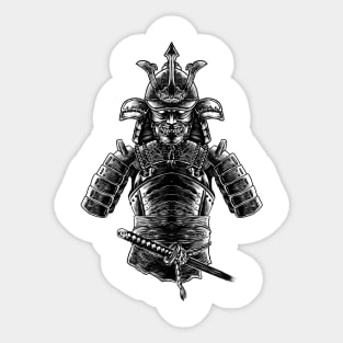 Samurai's Shield - Traditional Japanese Armor Sticker